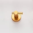 thumbnail image 5 of Round Base Wall Hanging Hook with Screws- Brushed Gold Hook, 4 Pack, for Entry Shoe Cabinet, Wardrobe Bathroom Bedroom Furniture Hardware [Unable ship on weekends+usps/fedex], 5 of 5