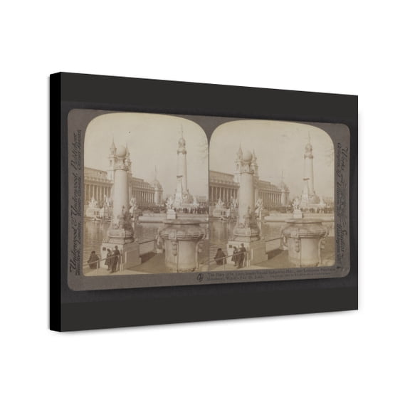 Canvas Print: The Plaza Of St. Louis Beside Varied Industries Bldg., And