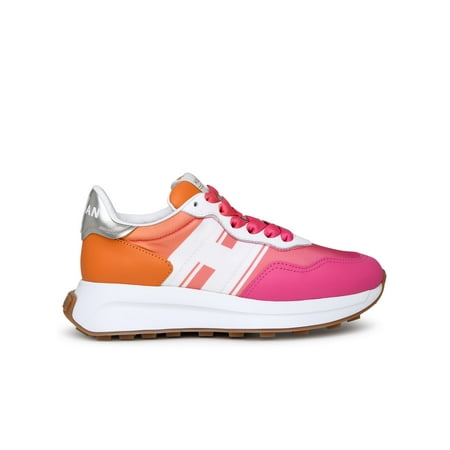 

HOGAN Woman Sneaker H641 In Pelle Arancione E Rosa