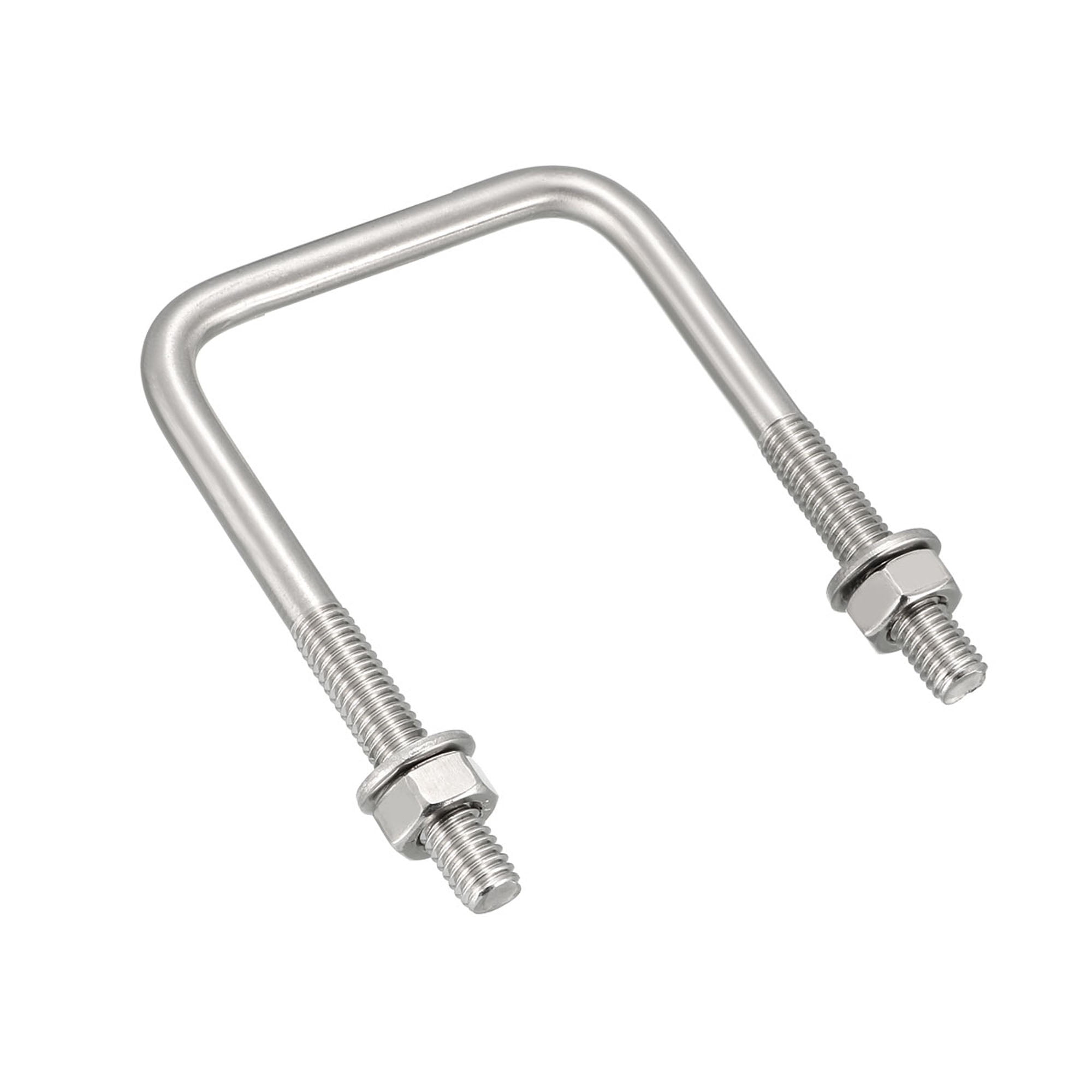 Uxcell M6 45mm Inner Width UBolts 304 Stainless Steel 2 Pack