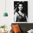 thumbnail image 4 of Classic Actresses Ava Gardner Black And White Sexy Poster Wall Art Poster Gifts Bedroom Prints Home Decor Hanging Picture Canvas Painting Posters 16x24inch(40x60cm), 4 of 6