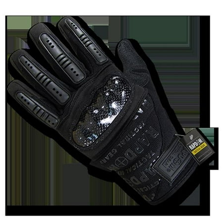 Carbon Fiber Gloves - Carbon Fiber Combat Gloves, Black - Medium