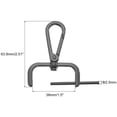thumbnail image 2 of Uxcell 8Pcs Swivel Clasps, 1.5" Detachable Snap Hook with Screwdriver, Black, 2 of 7