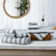 thumbnail image 6 of Green Essen 8 Pieces Oversized Bath Towel Soft Extra Large Bath Towel Sets 35 x 70 Inches 600 GSM Highly Absorbent Quick Dry Bath Sheets for Bathroom Spa Hotel Gym Pool(Light Gray), 6 of 8