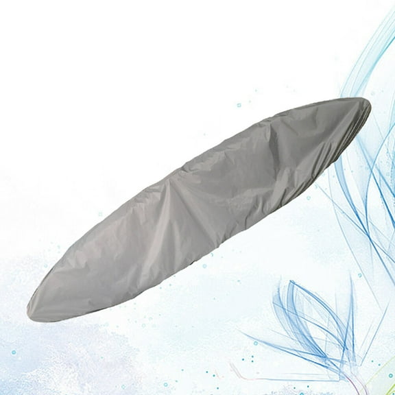 WHAMVOX Kayak Canoe Storage Cover Waterproof and UV Sunblock Shield Protector Range for 5.1-5.5 Meters Fishing Boat/Kayak/Canoe(Silver)