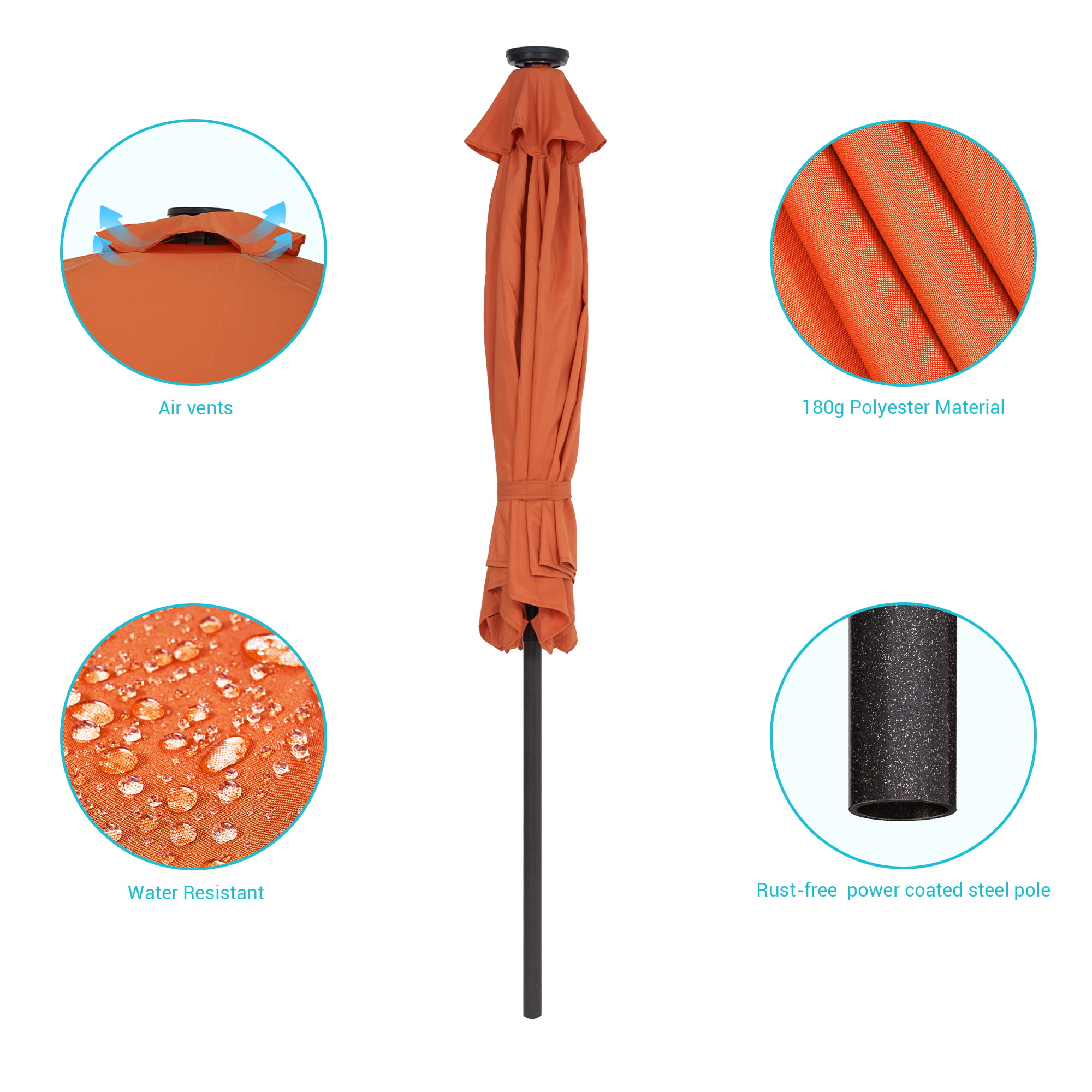 Clearance - Light Orange Beach Umbrella Fabric AGF Seas The Day Citrus Cotton Qtr yd, Size: 44