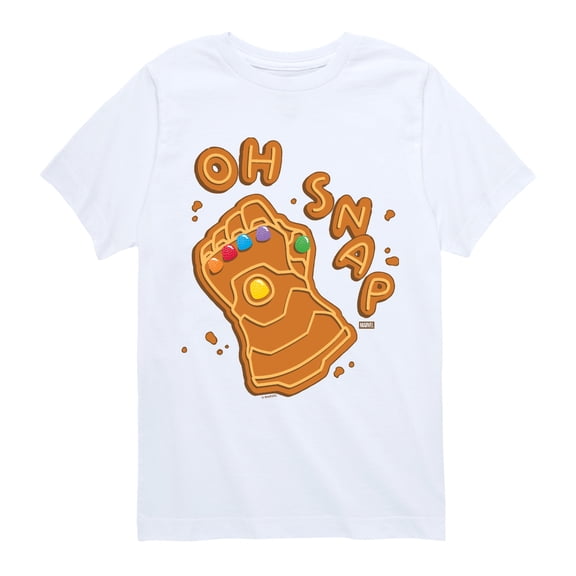 Avengers - Oh Snap Cookie - Youth Boys Short Sleeve Graphic T-Shirt