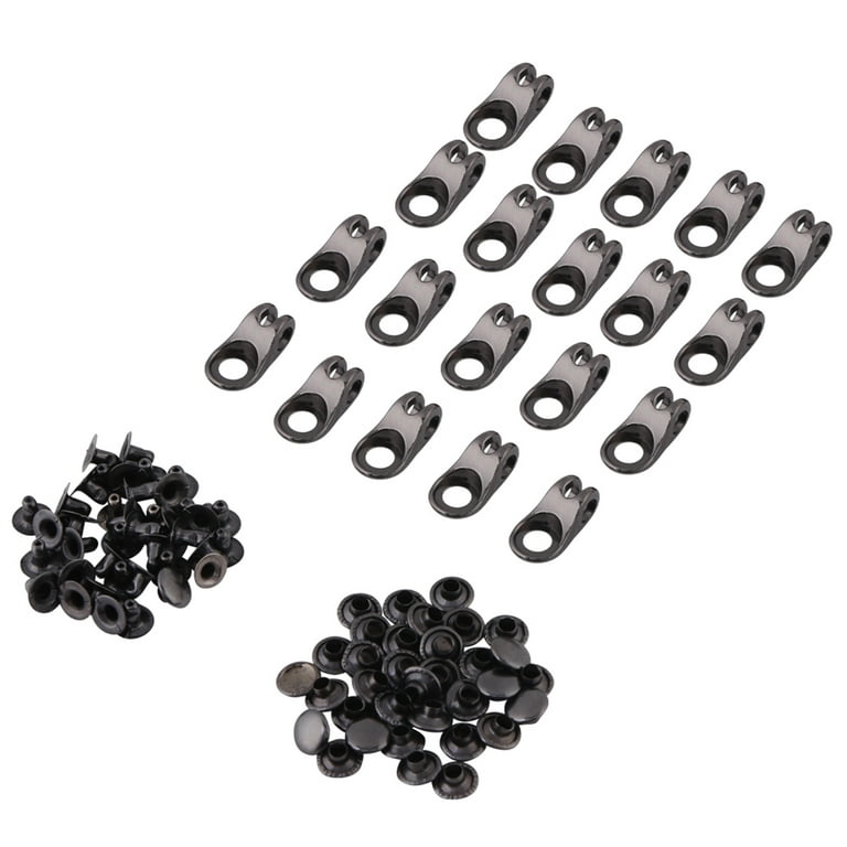 Generic 20x Boot Lace Hooks Lace Fittings Buckles With Rivets For