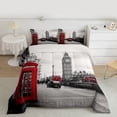 thumbnail image 2 of Homewish London Big Ben Full Size Comforter Sets 3-Piece for Teens Boys Girls,Retro Vintage Bedding Comforter Set,Happy Valentine Lightweight Bedding Sets,Microfiber Bedroom Decor, 2 of 8