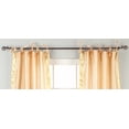 thumbnail image 2 of Lined-Misty Rose  Tie Top  Sheer Sari Curtain / Drape  - 43W x 120L - Pair, 2 of 2