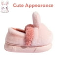 thumbnail image 2 of Drecage Toddler Kids Cute Bunny Slippers Boys Girls Winter Warm Fuzzy Bedroom House Shoes, 2 of 6