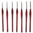 thumbnail image 1 of Juego de pinceles de pintura Nail Art Painting Liner Pinceles de dibujo Pintura de uñas Plumas de mango de madera, 9 piezas Scienceny EL4434-01B, 1 of 2