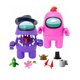 thumbnail image 2 of Among Us Pack de 2 Figuras coleccionables en color Rosa y Morado de 16 cms de altura con Accesorios Among Us 170761PKP, 2 of 7