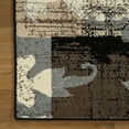 thumbnail image 5 of 2' X 3' Beige And Gray Floral Power Loom Distressed Stain Resistant Area Rug, 5 of 5