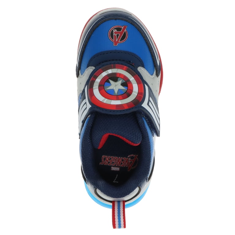 Marvel Captain America Toddler Boys Light-up Athletic Sneaker with