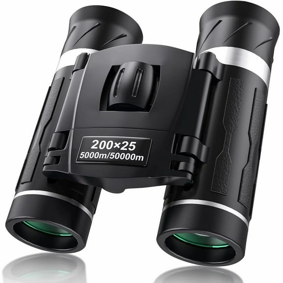 Binoculars,200x25 Compact Binoculars for Adults, High Powered Mini Pocket Binoculars, Waterproof Small Binoculars for Bird Watching, Hunting, Concert, Theater, Opera, Traveling, Sightseeing