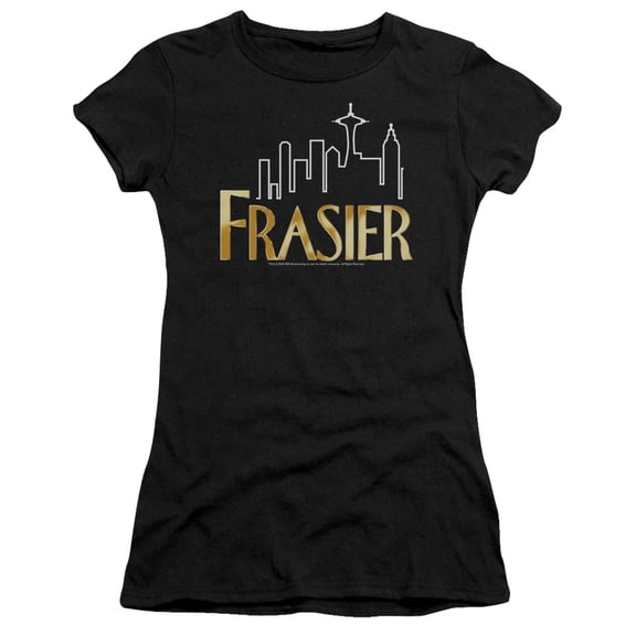 Frasier Frasier Logo Junior Women's Sheer T-Shirt Black