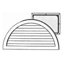 34 x 22 Half Round Gable Vent