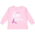 thumbnail image 3 of Inktastic Breast Cancer Awareness My Aunt is a Fighter Boys or Girls Long Sleeve Toddler T-Shirt, 3 of 5