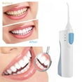 thumbnail image 4 of Electric Dental Flosser - Portable Water Floss with Rotatable Jet Pick Travel Teeth Cleaner Kit Power by Battery, 4 of 12