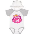thumbnail image 3 of Inktastic Artist I Love Art Girls Baby Bodysuit, 3 of 5