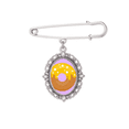 thumbnail image 1 of Broche Dessert Jaune Nourriture Sucrée Pince à Chemise Châle, 1 of 3