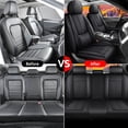 thumbnail image 6 of 2011 for Hyundai Elantra Car Seat Cover, Black Car Seat Covers, Faux Leather Full Set of 5 Seats With Lumbar Support Waterproof, Protect Car Seats, 6 of 7