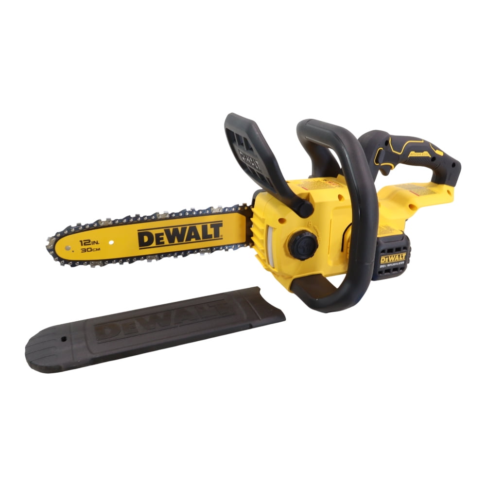 DEWALT 20V MAX* Compact 12 in. Brushless Cordless Chainsaw with Low-Kickback Bar and Chain, Gas-Free Operation for Pruning and Cutting, Battery and Charger Sold Separately (DCCS621B Bare Tool Only)