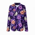 thumbnail image 4 of Godom Womens Halloween Shirt Cute Ghosts Print Button Down Shirts Long Sleeve Loose Fit Blouses Tops, 4 of 5
