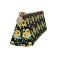 thumbnail image 2 of Xecao Sunflower Skull Boho Print Leather Pencil Case -Stationery Bag Pen Holder for Work & Office, 2 of 5