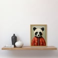 thumbnail image 2 of Panda Cub in Chinese Uniform Fun Kids Bedroom Artwork Framed Wall Art Print A4, 2 of 5