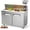 48"+12 plates, variant on Senfot Stainless Steel Compact Commercial Refrigerator, Mini Fridge for Small Business Bar Cafe Kitchen Home Use 28"