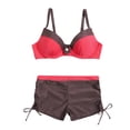 thumbnail image 1 of Gibobby Conjunto de Bikini Traje de baño Ropa de playa Conjunto de mujer Acolchado Push Up Bikini Traje de baño Trajes de baño multicolores Conjunto de t(Rojo,M), 1 of 5