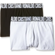 CR7 Mens Cristiano Ronaldo Band Cotton Stretch Trunk - 2 Pack