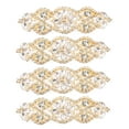 thumbnail image 1 of MasteelfCA 4pcs Rhinestone Applique Rhinestone Iron on Patch for Bridal Dress Belt, 1 of 8