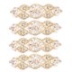 thumbnail image 1 of ColoMX 4pcs Sparkly apliques Rhinestones respaldando el hierro adhesivo en parches para el cinturón de vestir, 1 of 8