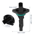 thumbnail image 3 of Vehicle Black Mass Air Flow Meter Sensor 5 Pin F00C2G2027 F00C262027 for Audi for Ford, 3 of 6