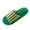 Slippers # Green, variant on Women Slippers Open Toe Mixed Stripe Pattern Fuzzy Band Memory Foam Plush House Shoes Soft Slip On Scuffs for Indoor Relaxing