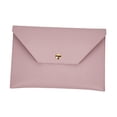 thumbnail image 1 of Bolsa para brochas de maquillaje, cartera tipo sobre de piel sintética, neceser de viaje, bolso de mano Violeta, 1 of 9