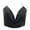 Black, variant on Fortune Women Sequins Camisoles Backless Halter Crop Tops Clubwear Ruched Deep V Neck Tops