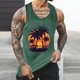 thumbnail image 2 of Camisetas de Tanque de los Hombres Tanque de los Hombres Incolor Gradiente de Impresión Cuello Redondo Correa Delgada Fuga Atrás Regular Casual Deportes Blusas de Tanque, 2 of 5