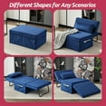 Litbird Folding Ottoman Sofa Bed, Convertible Chair 4 in 1 Multi