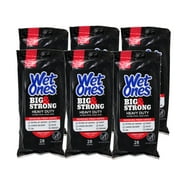 6 Pack - Wet Ones Big Ones Fresh Scent Antibacterial Wipes 28 Each