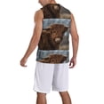 thumbnail image 2 of Honeii Yak print basktball shirt for men and women, Unisex basketball jersey for Theme party-XX-Large, 2 of 6
