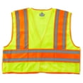 thumbnail image 3 of Ergodyne Glowear 8245PSV Type P Class 2 Public Safety Vest, Lime, S/M, 3 of 3