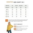 thumbnail image 5 of DOKOTOO Spring Blouses for Women Elegant Casual V Neck Long Sleeve Tunic Tops Boho Chiffon Shirts, 5 of 8