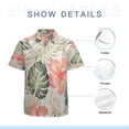 thumbnail image 7 of High Quality Hawaiian Shirts for Men Short Sleeve Aloha Beach Shirt Floral Summer Casual Button Down Shirts Blouses BEE3HC, 7 of 7