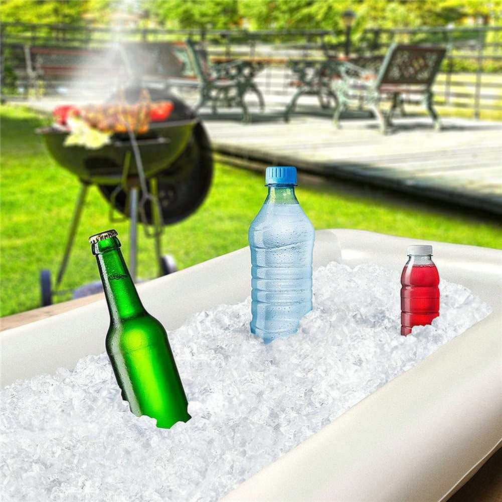 Inflatable Serving Bar Salad Ice Tray Food Drink Containers - BBQ Picnic  Pool Party Supplies Buffet Cooler, with a Drain Plug - Walmart.com