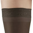 thumbnail image 5 of Ames Walker AW Style 74 Soft Sheer 8-15 mmHg Mild Compression Thigh High Stockings w/Band (3 Pack) Natural Large, 5 of 7