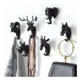 thumbnail image 4 of Gancho de pared con forma de animal Sincero gancho para llave de animal Resina caballo negro 70g, 4 of 5